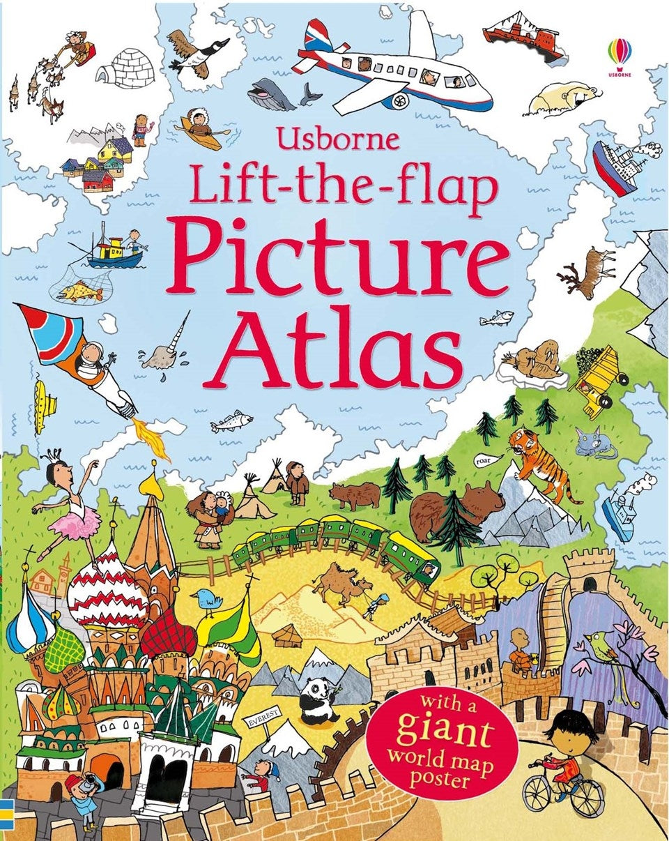 Usborne Lift-The-Flap Picture Atlas Book
