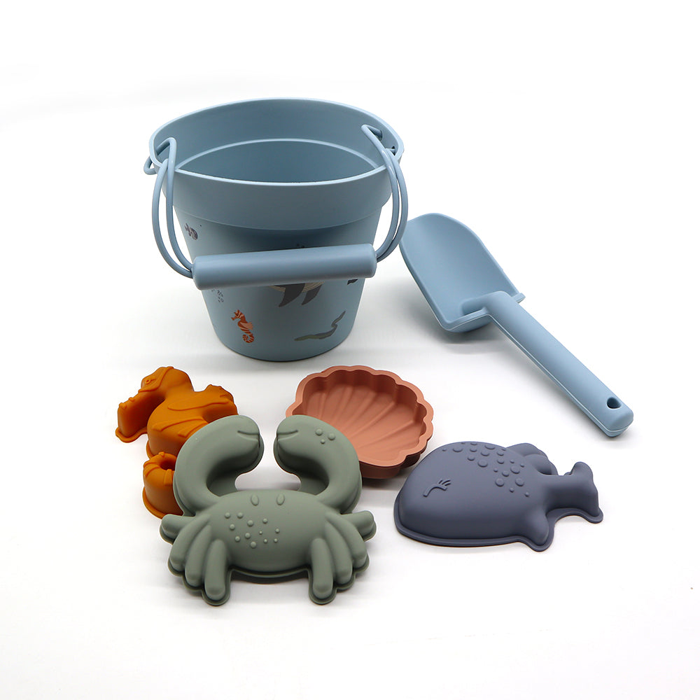 Biomom Silicone Beach Toy Set (3 Colors) - Pupsik Singapore