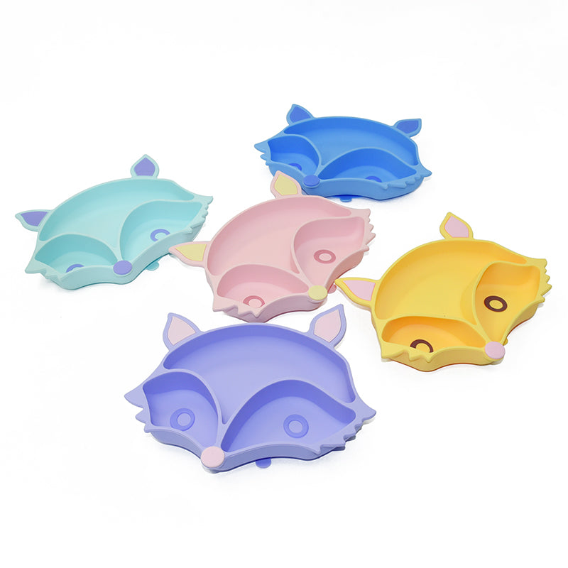 Biomom Baby Silicone Fox Divided Suction Plate (2 Colours)