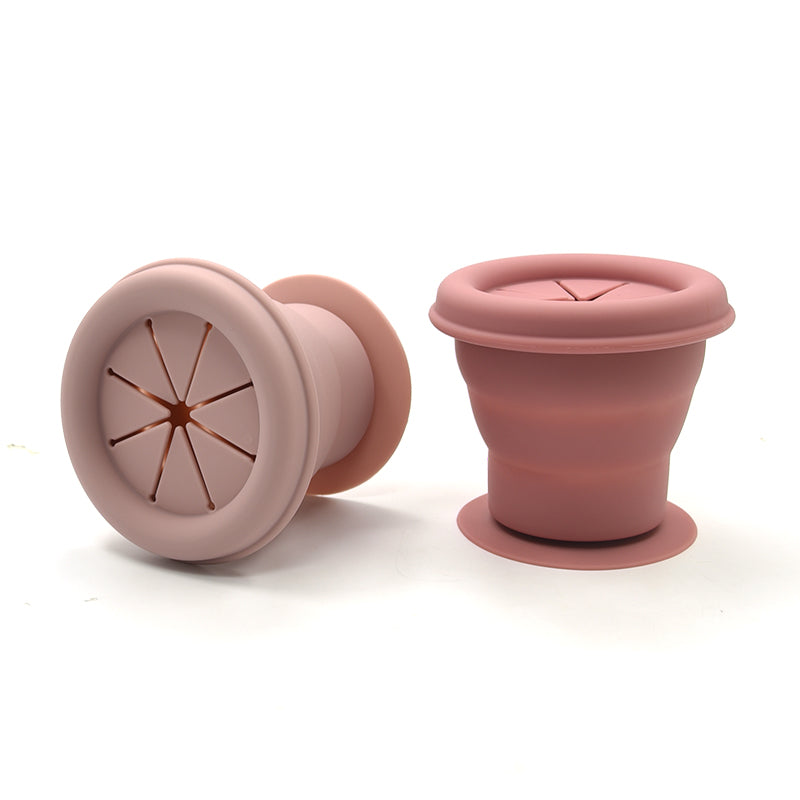 Biomom Silicone Collapsible Suction Snack Cup (2 Colors)