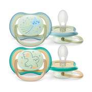 Philips Avent Ultra Air Night Pacifier, 2pk - 0-6M (2 colors)