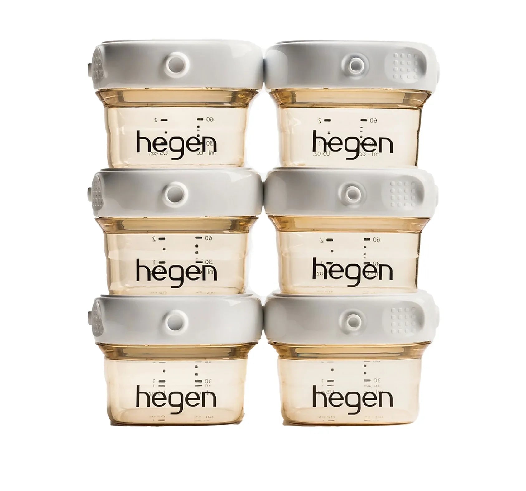 Hegen PCTO™ Breast Milk Storage Bottle PPSU, 60ml/2oz (6pk