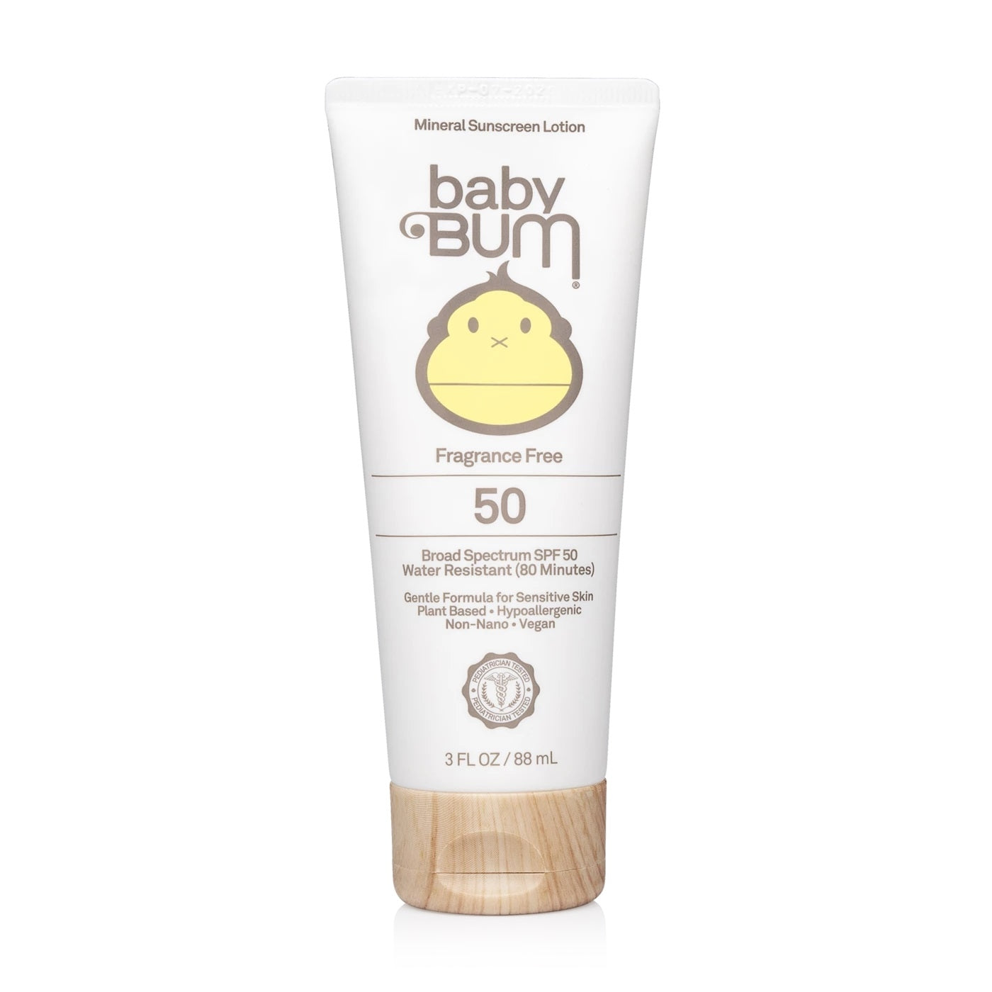 Sun Baby Bum Mineral Sunscreen Lotion SPF 50 - Fragrance Free (3oz) - Exp 10/26