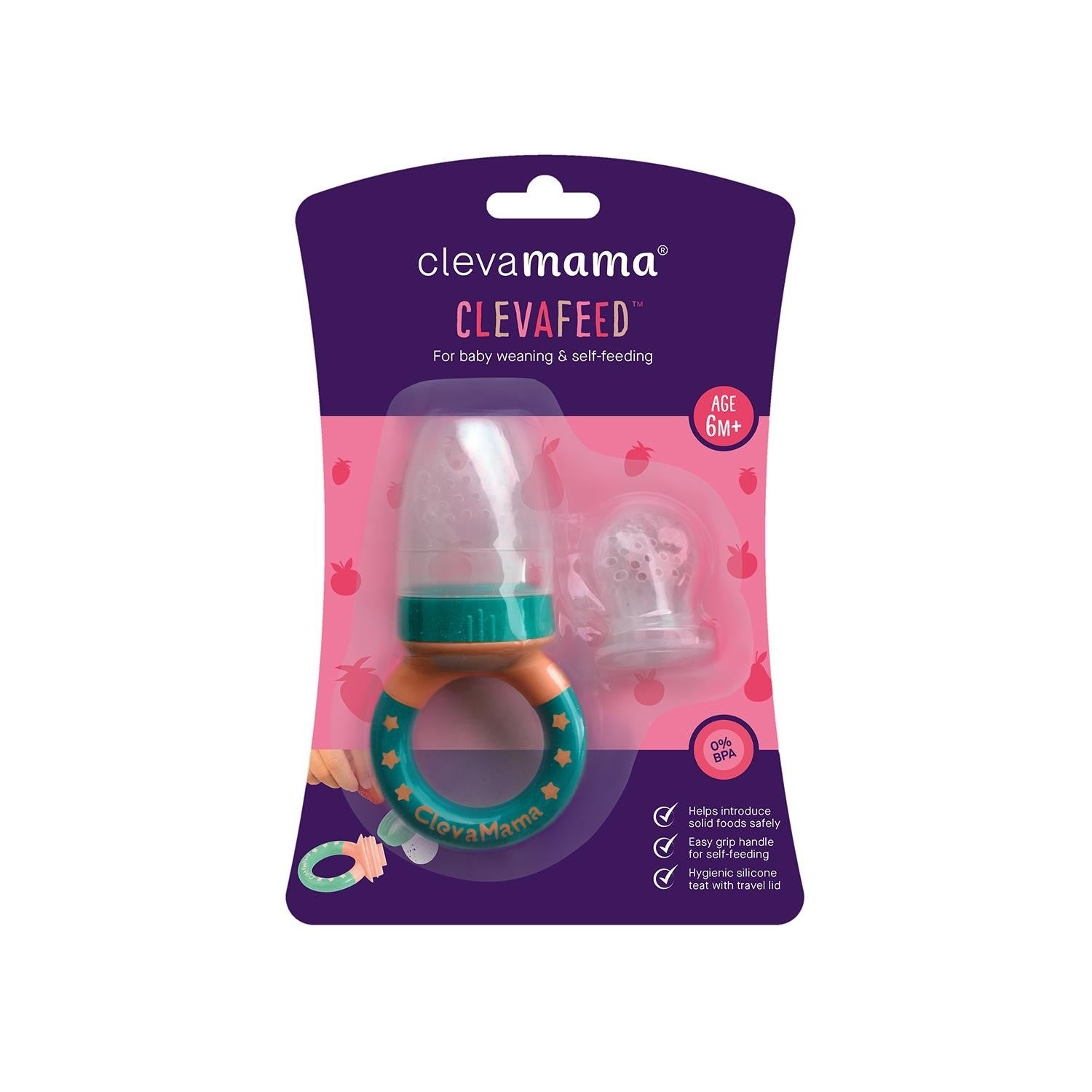 Clevamama ClevaFeed Silicone Teething Self-Feeder