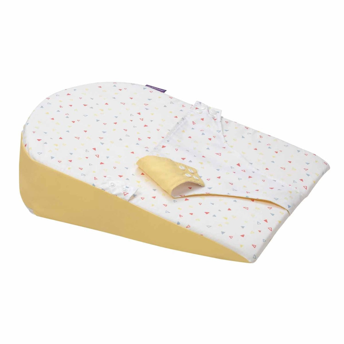 Clevamama ClevaFoam Reflux Wedge - Yellow Playful Shapes
