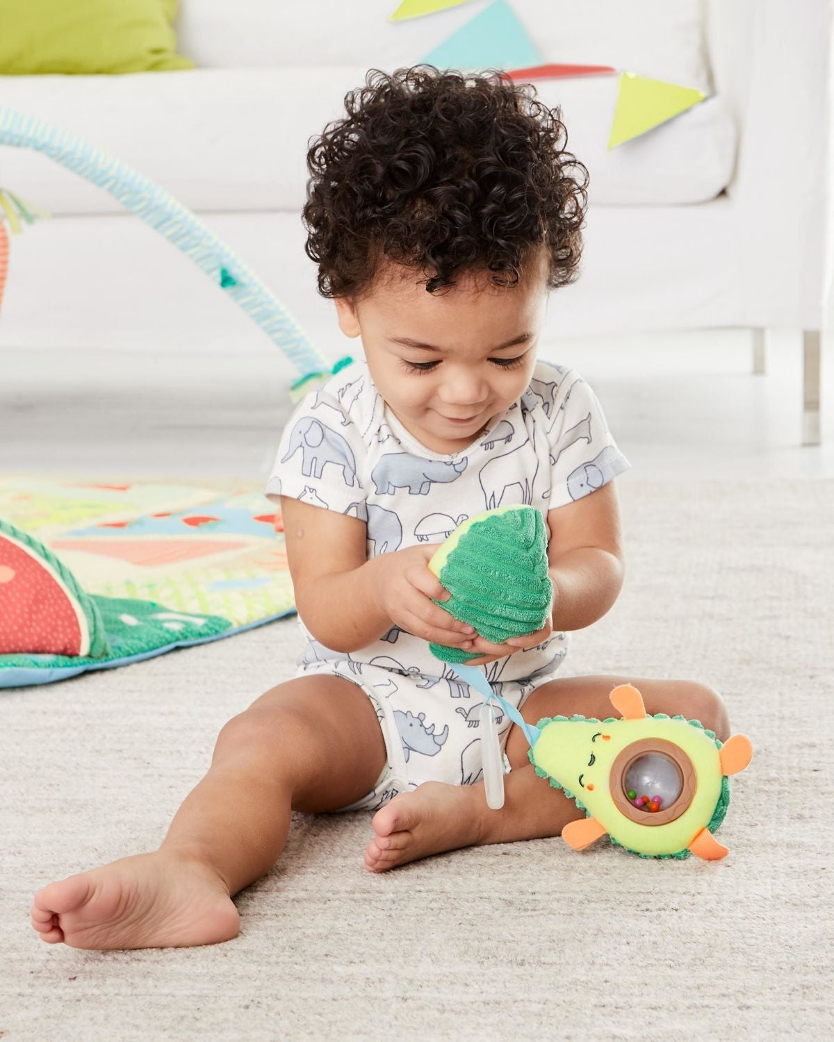 Skip Hop Farmstand Avocado Stroller Toy