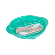 Clevamama Feeding Baby Plate & Cutlery with Suction Ring