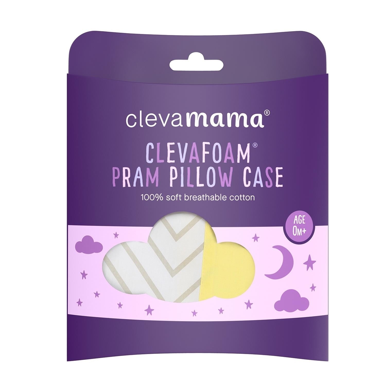Cotton Case (31x22cm) for Clevamama ClevaFoam Pram Pillow (4 Designs) - Pupsik Singapore