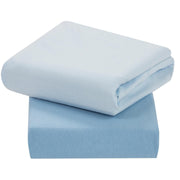 ClevaMama Jersey Cotton Fitted Sheets, 2pk (70x140cm) (2 Colours)