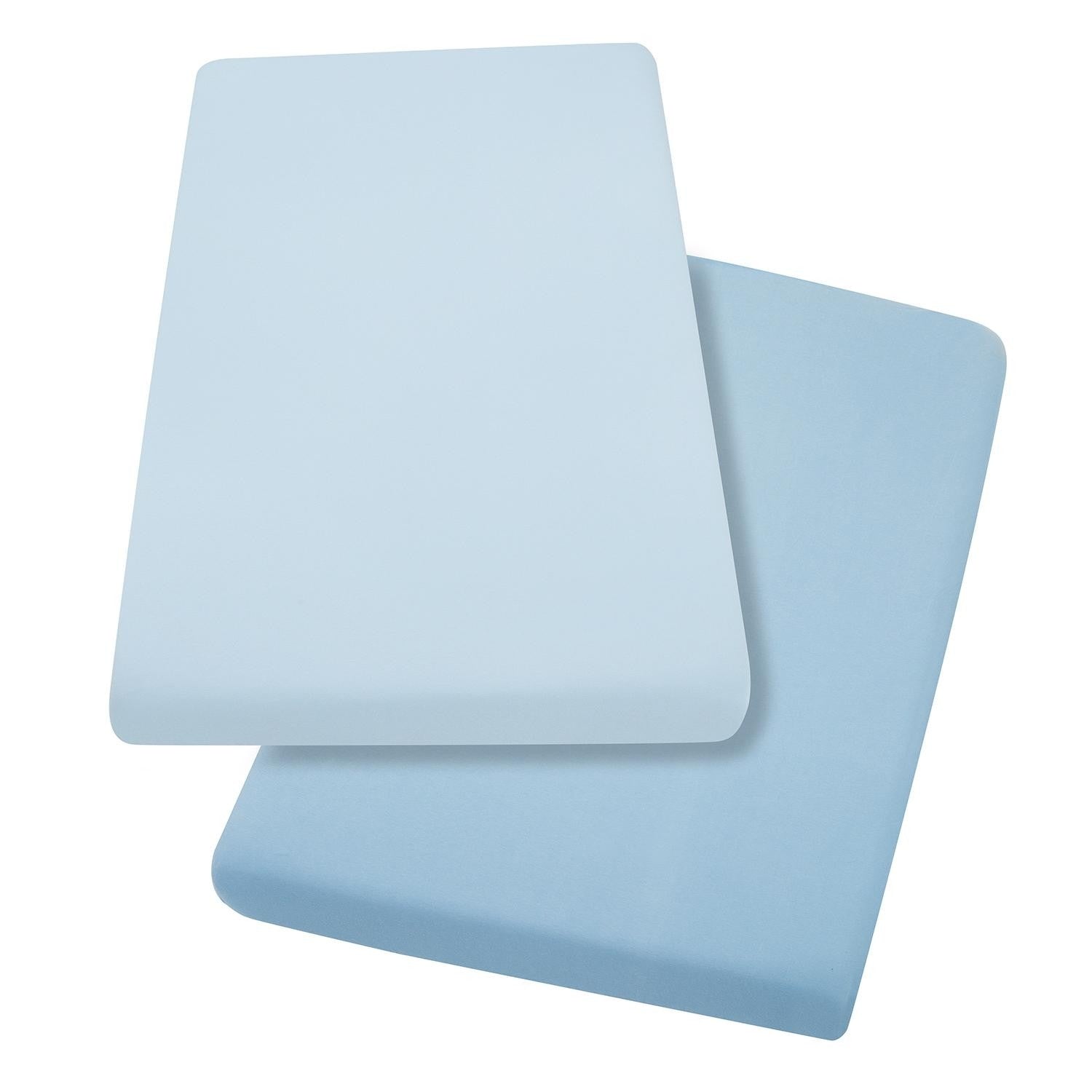 ClevaMama Jersey Cotton Fitted Sheets, 2pk (70x140cm) (2 Colours) - Pupsik Singapore