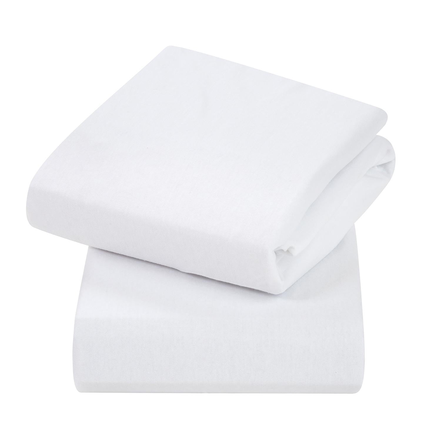ClevaMama Jersey Cotton Fitted Sheets, 2pk (60x120cm) (2 Colours)