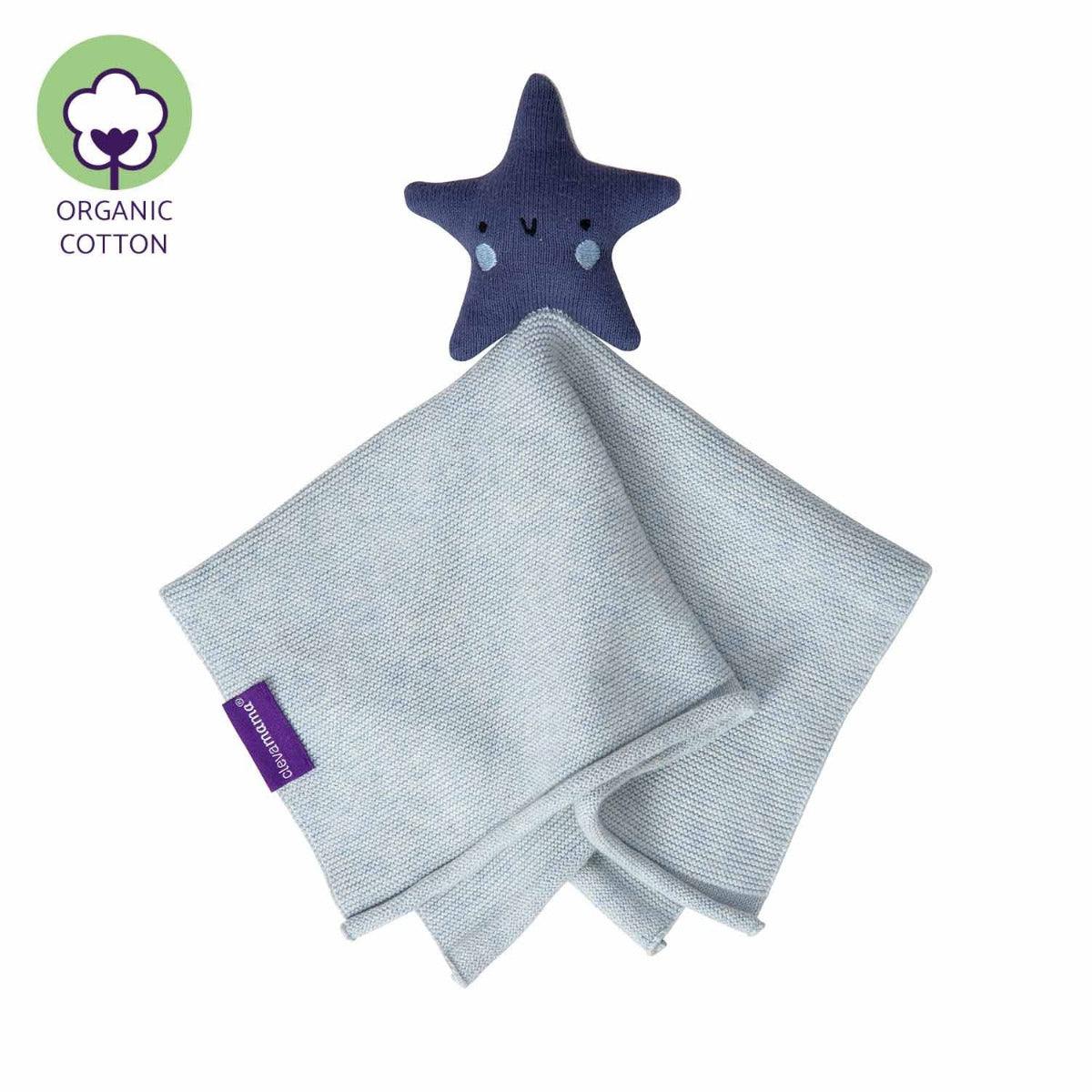 Clevamama Shooting Star Organic Cotton Baby Comforter (2 Colours) - Pupsik Singapore