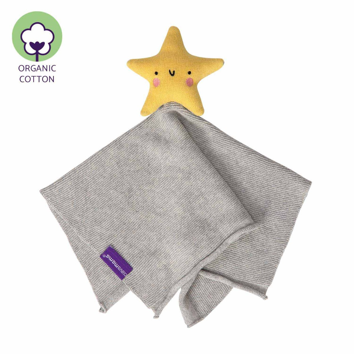 Clevamama Shooting Star Organic Cotton Baby Comforter (2 Colours) - Pupsik Singapore