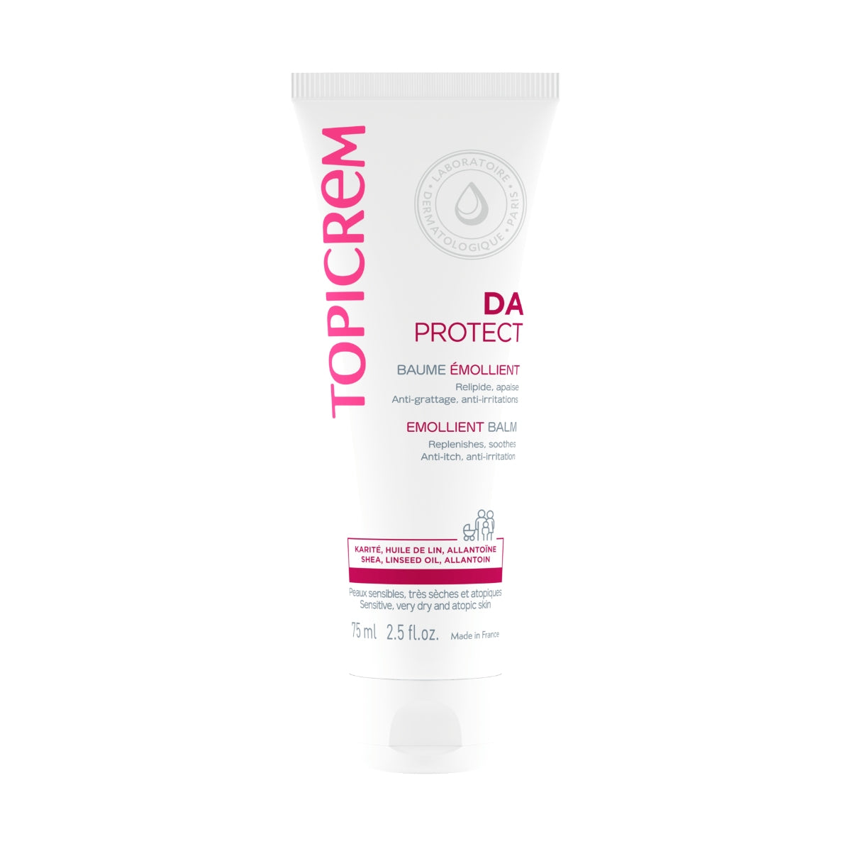 Topicrem DA Protect Emollient Balm, 75ml (Exp 10/26)