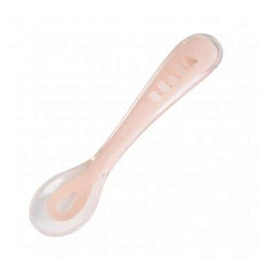 Beaba Ergonomic 2nd Age Ergonomic Silicone Spoon (3 Colours) - Pupsik Singapore