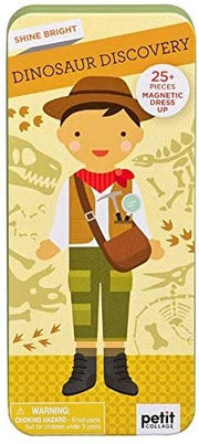 Petit Collage Shine Bright Magnetic Play Set - Dinosaur Discovery