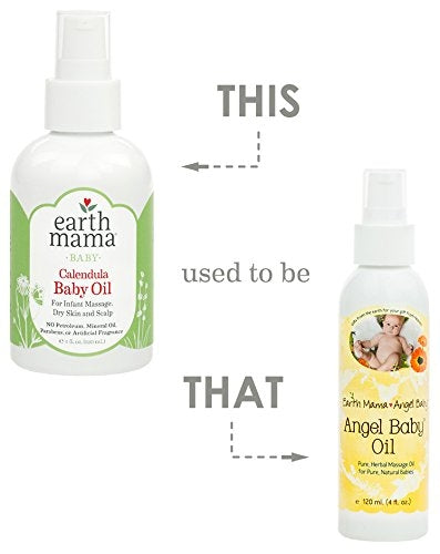 Earth Mama Baby Calendula Baby Oil, 120ml - exp 09/26