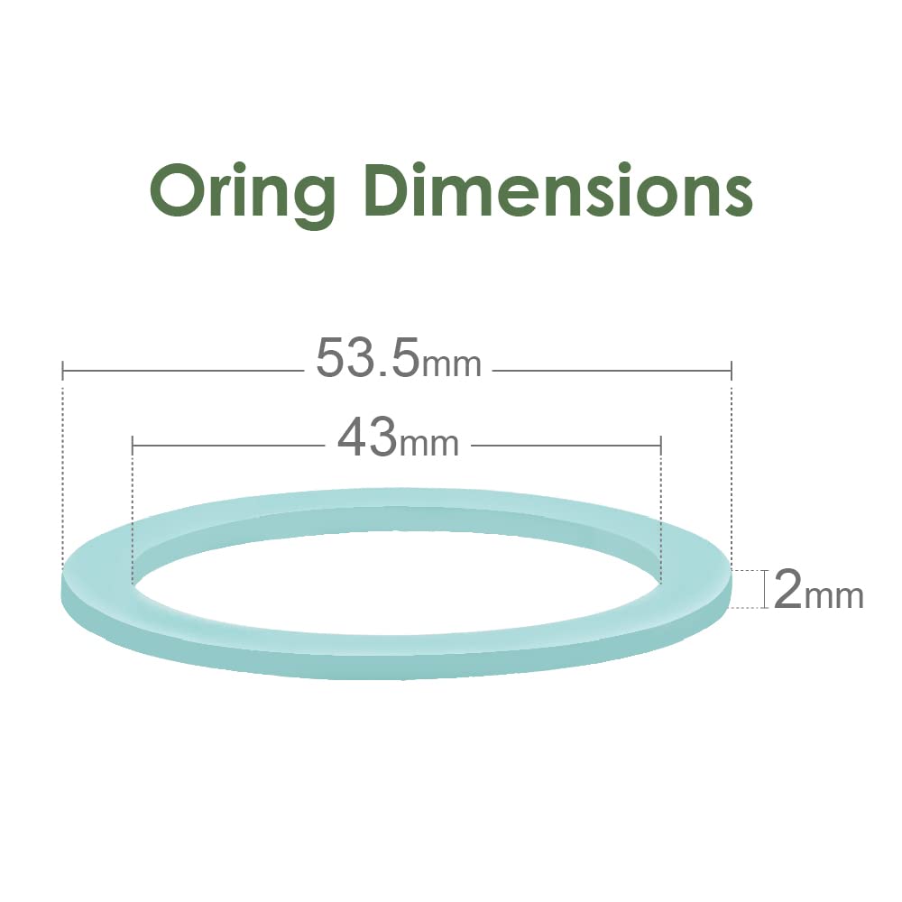 Maymom Bottle O Rings for Wide-Mouth Bottles, 6pk