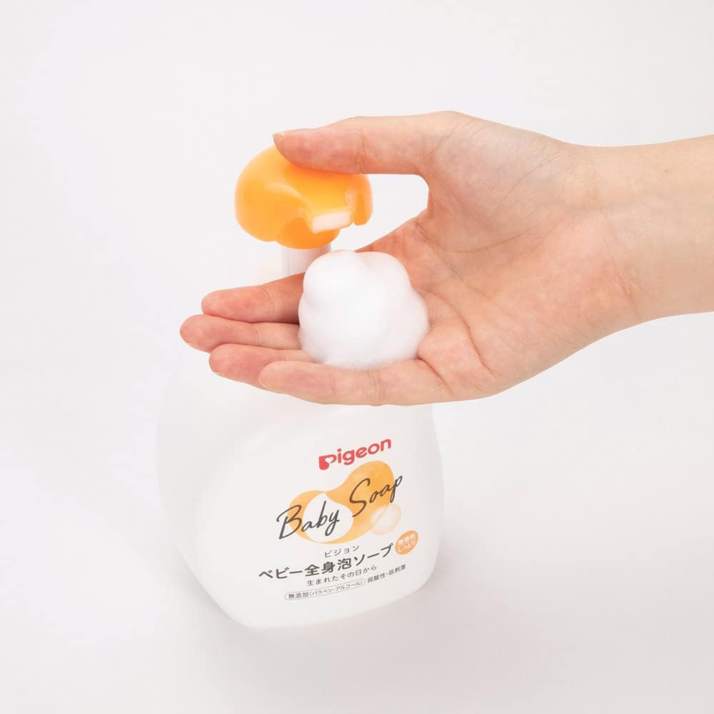 Pigeon Baby Body Foam Soap, 500ml (Moisturizing Type) - Exp 01/28