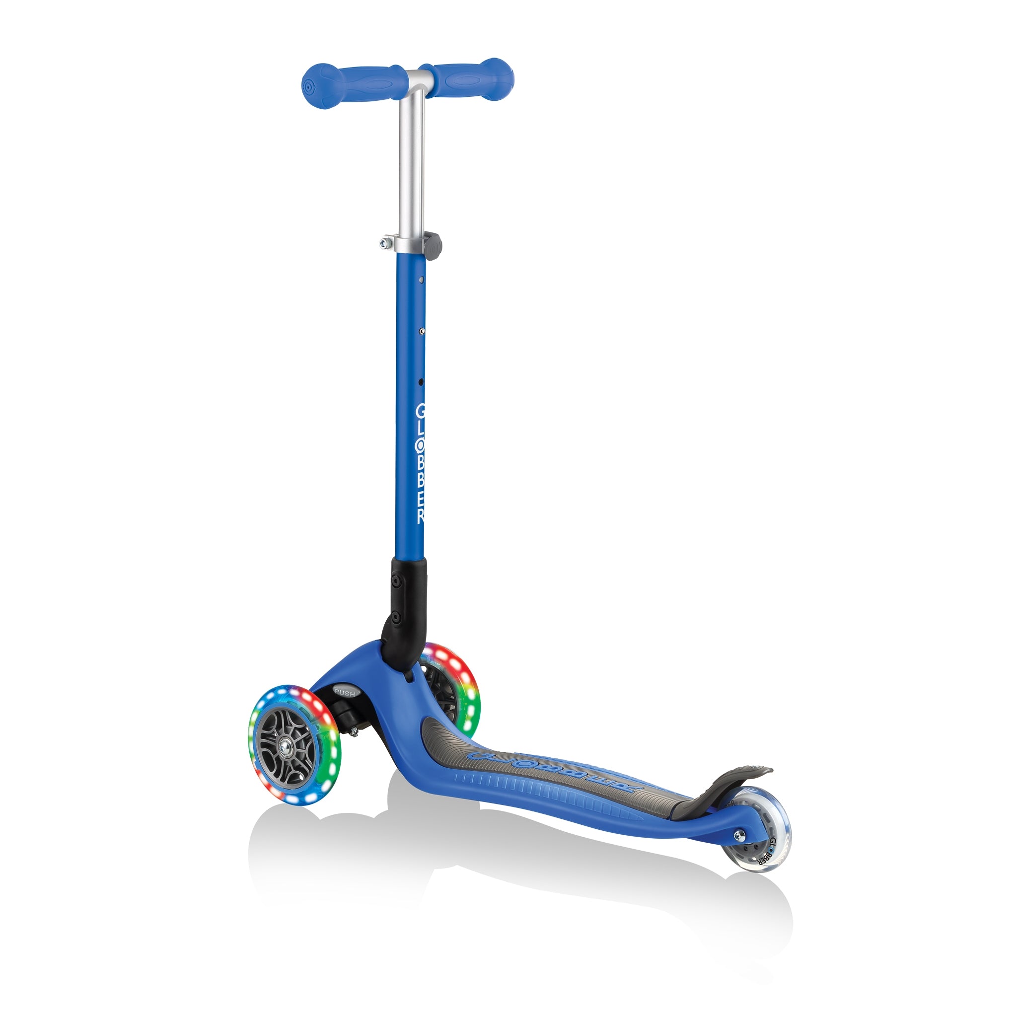 Globber Primo Height-Adjustable Foldable 3 Wheel Scooter (LED Wheels) (8 Colours) - Pupsik Singapore