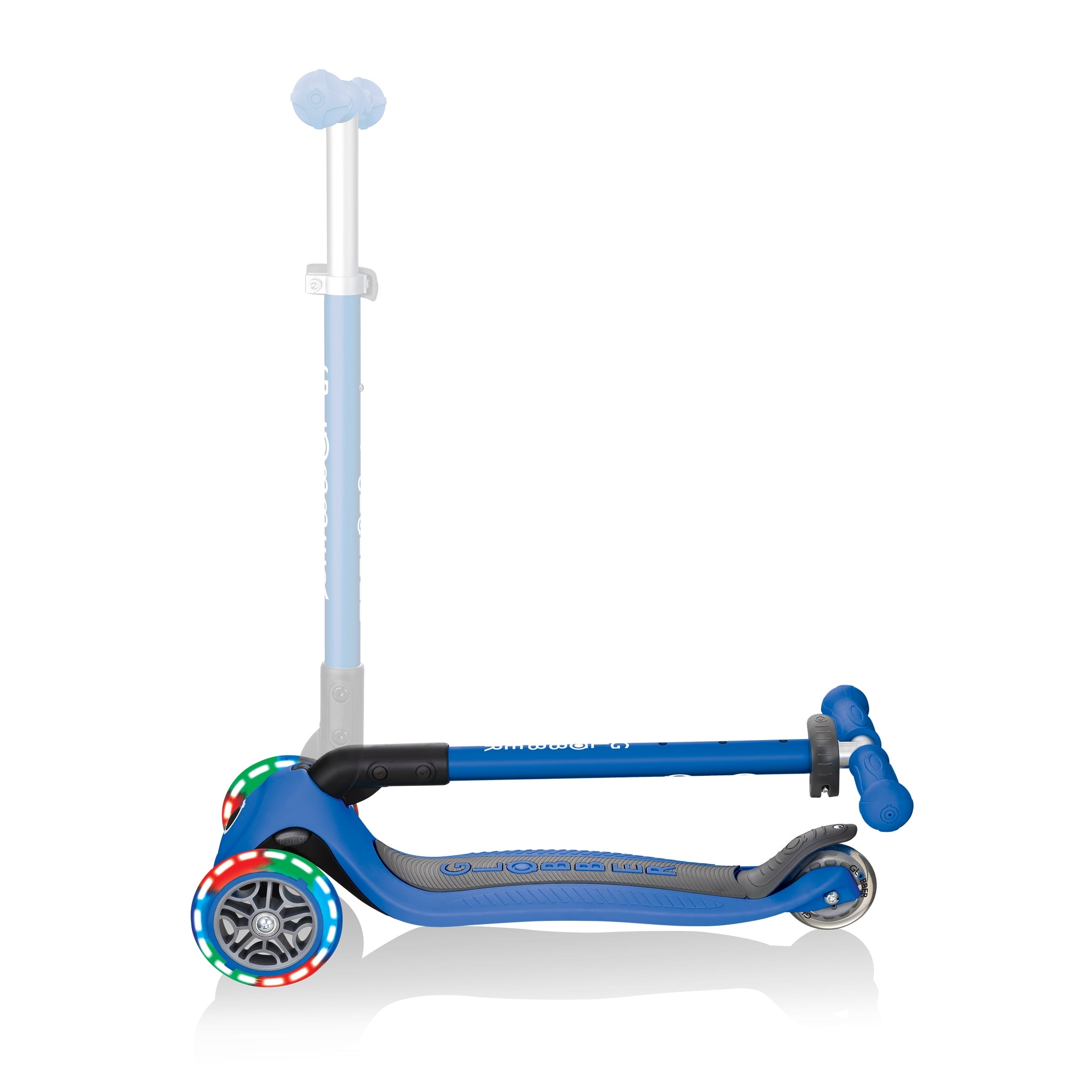 Globber Primo Height-Adjustable Foldable 3 Wheel Scooter (LED Wheels) (8 Colours) - Pupsik Singapore