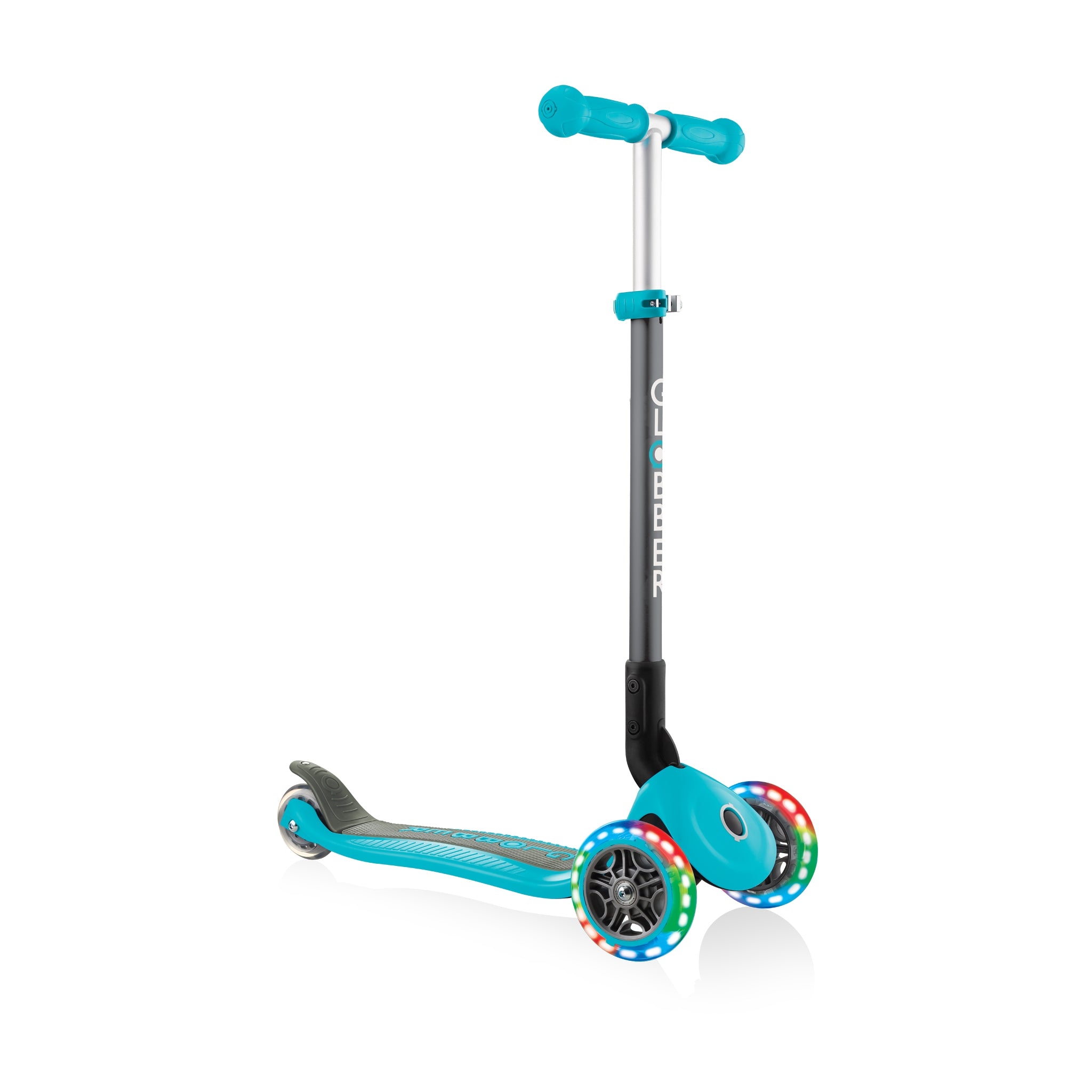 Globber Primo Height-Adjustable Foldable 3 Wheel Scooter (LED Wheels) (8 Colours)