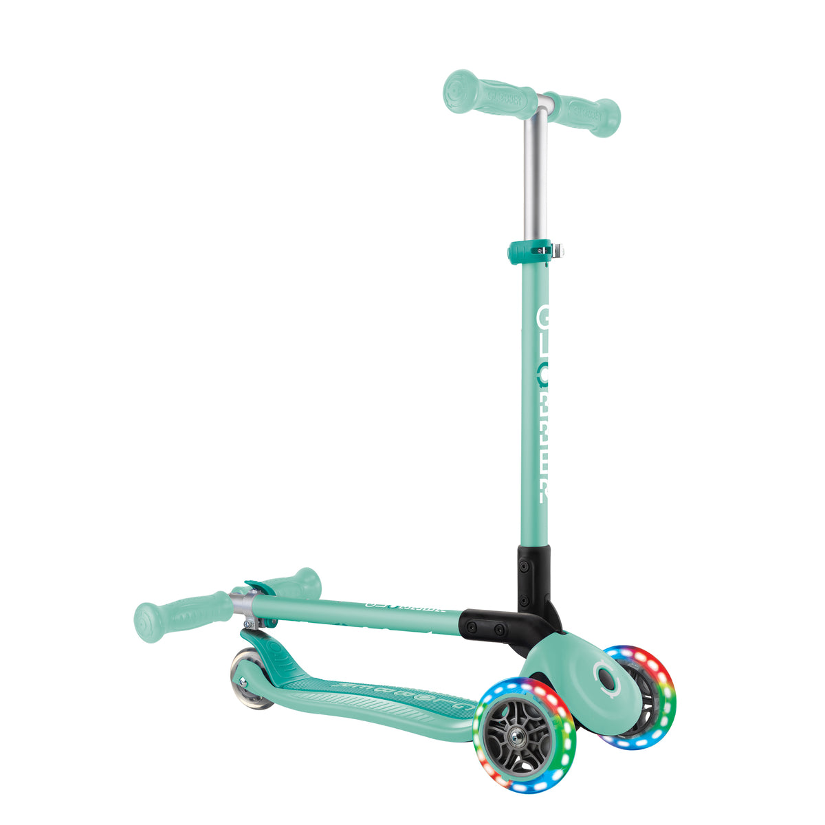Globber Primo Height-Adjustable Foldable 3 Wheel Scooter (LED Wheels) (8 Colours) - Pupsik Singapore