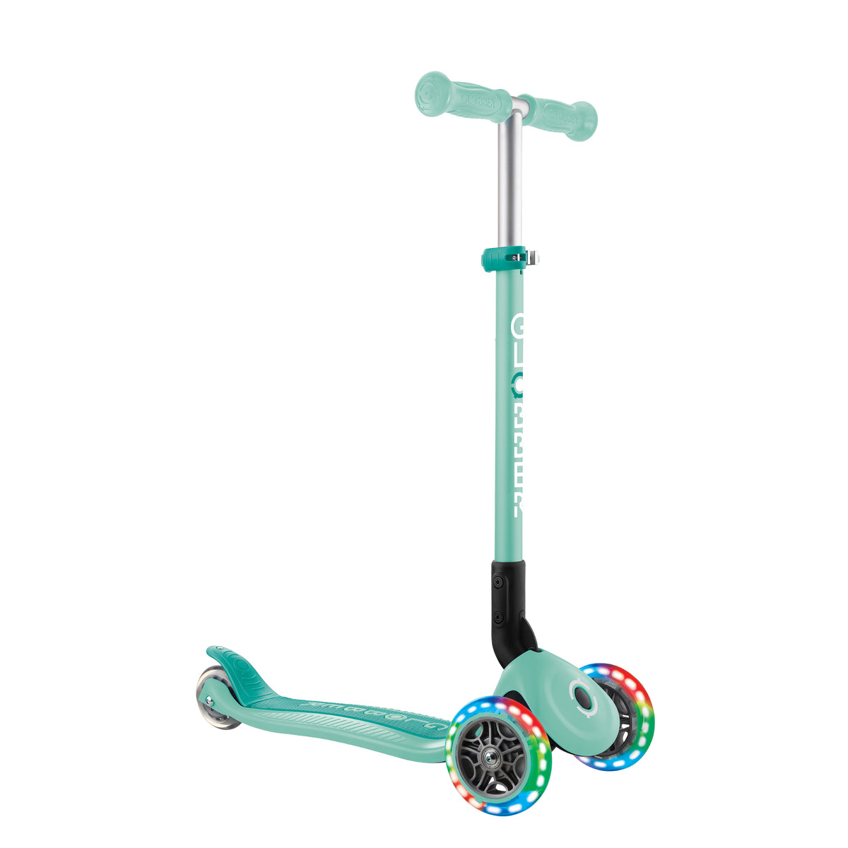 Globber Primo Height-Adjustable Foldable 3 Wheel Scooter (LED Wheels) (8 Colours) - Pupsik Singapore