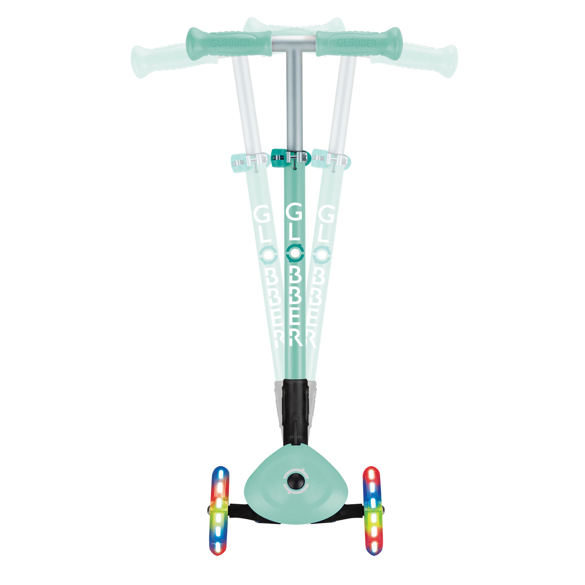 Globber Primo Height-Adjustable Foldable 3 Wheel Scooter (LED Wheels) (8 Colours) - Pupsik Singapore