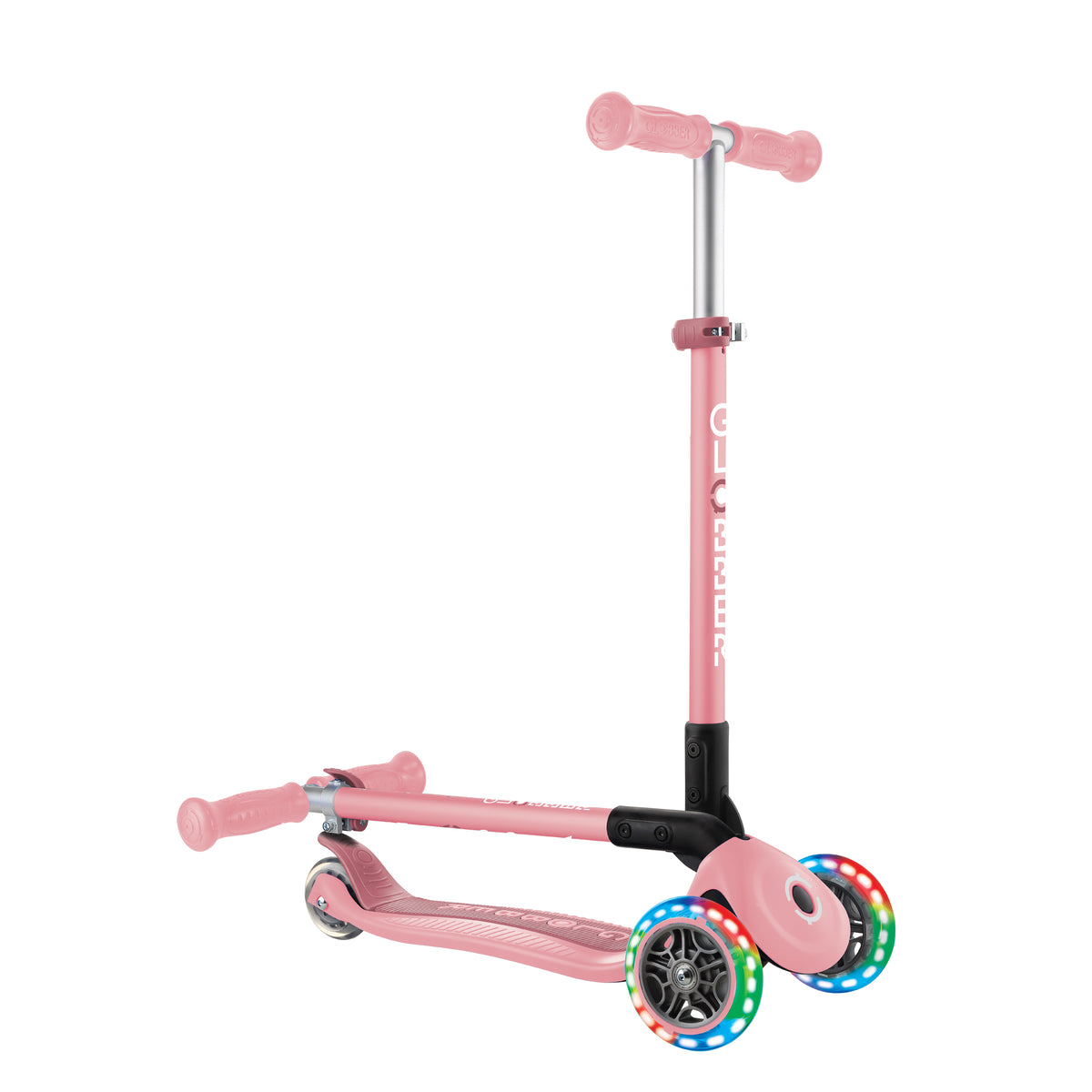 Globber Primo Height-Adjustable Foldable 3 Wheel Scooter (LED Wheels) (8 Colours) - Pupsik Singapore