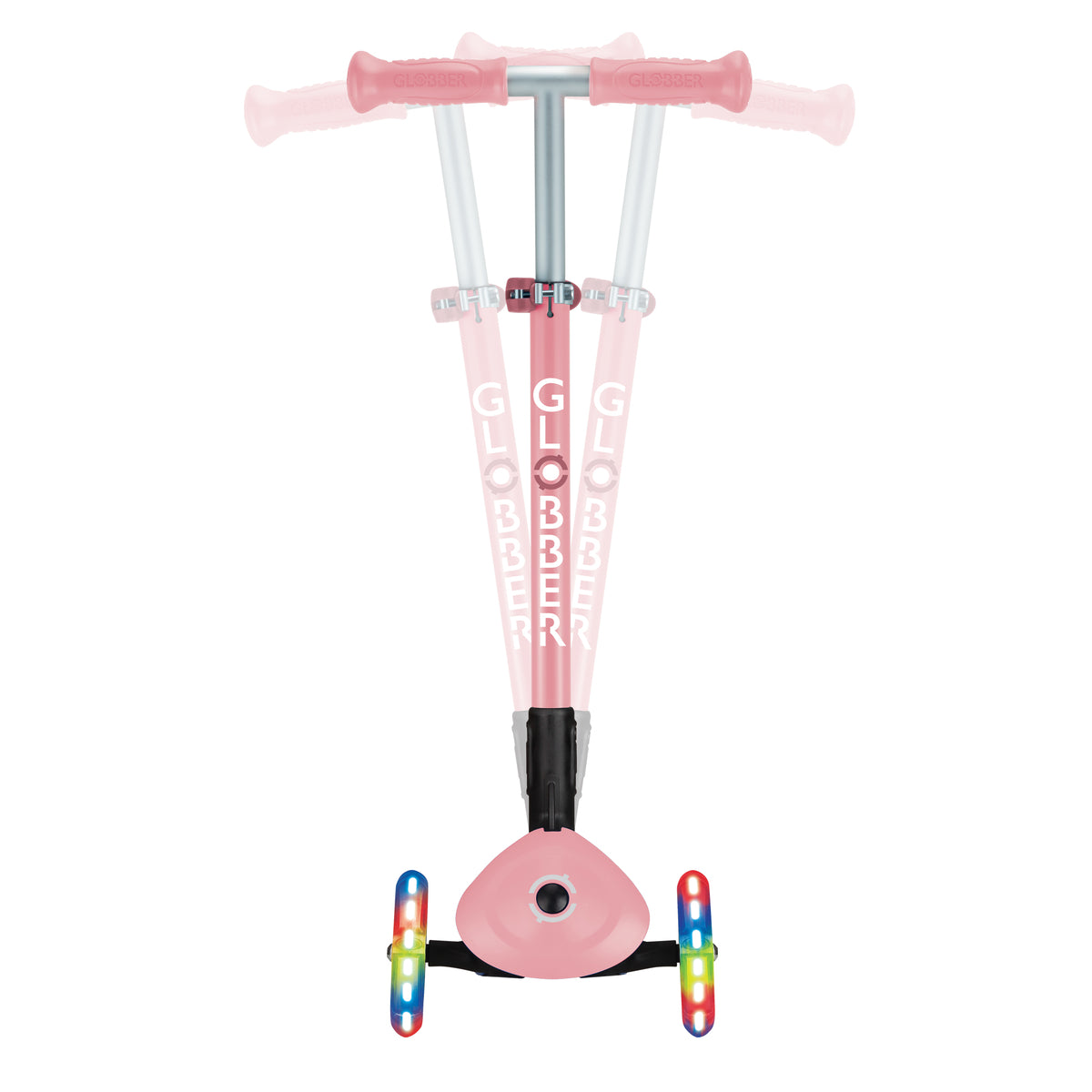 Globber Primo Height-Adjustable Foldable 3 Wheel Scooter (LED Wheels) (8 Colours) - Pupsik Singapore