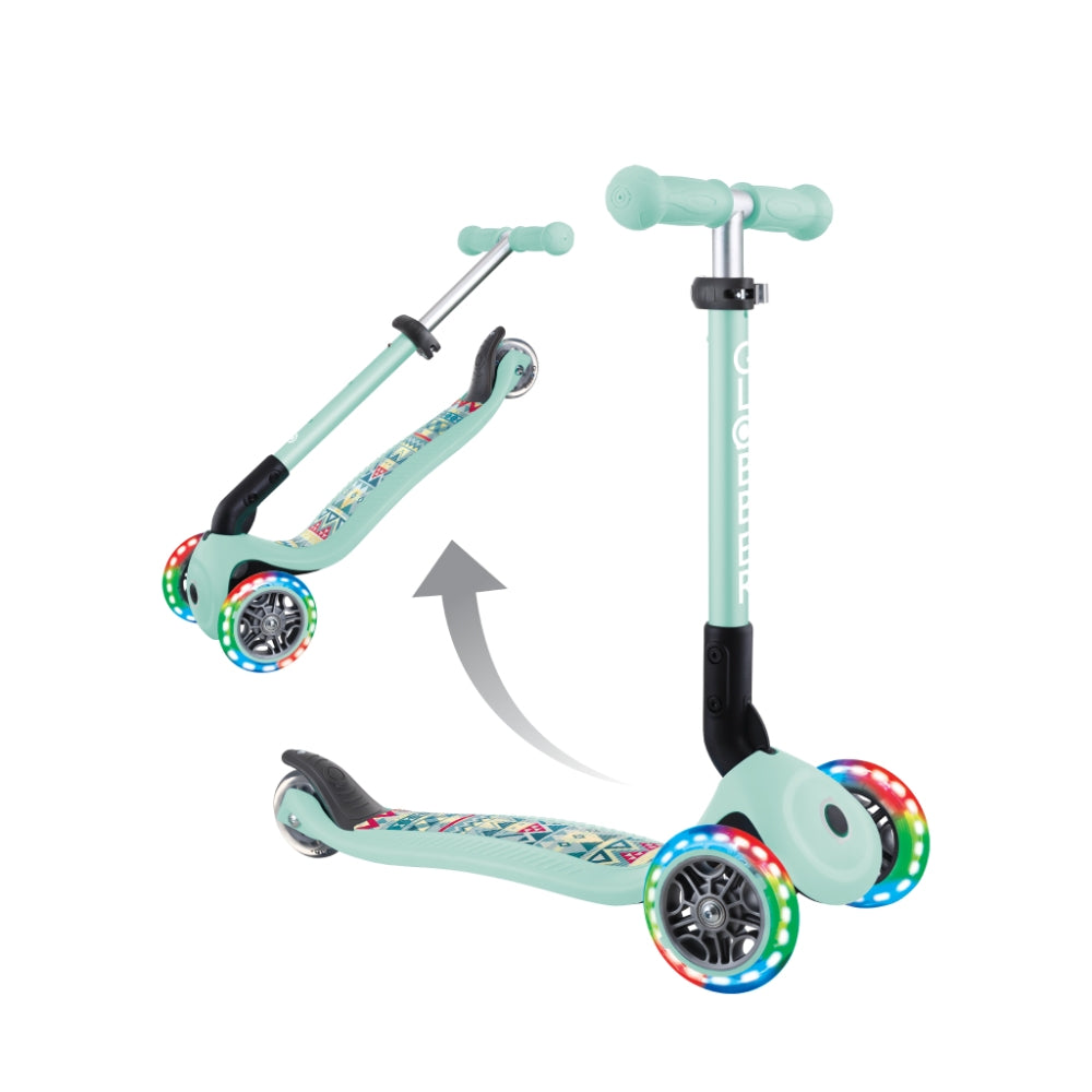 Globber Junior Foldable Scooter (LED Wheels) - 10 Colors