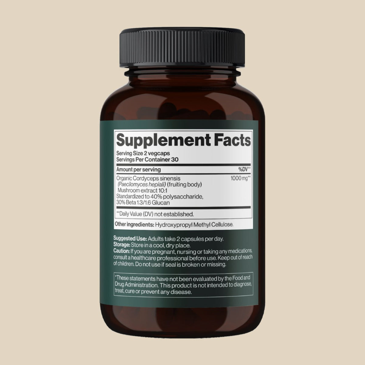 Mind Shi Cordyceps Mushroom 1000mg, 60 Veg Caps (Exp 10/26)