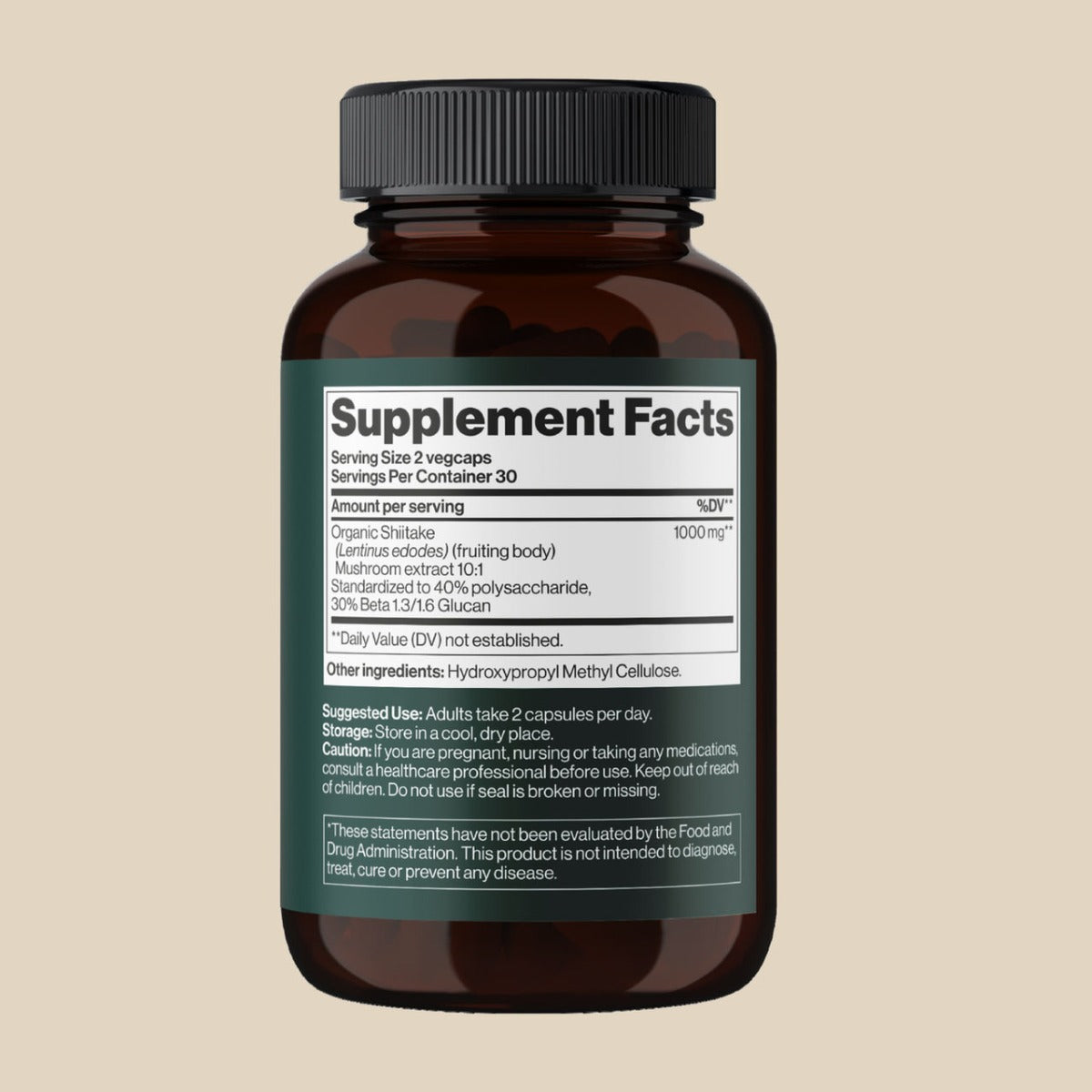 Mind Shi Shiitake Mushroom 1000mg, 60 Veg Caps (Exp 10/26)