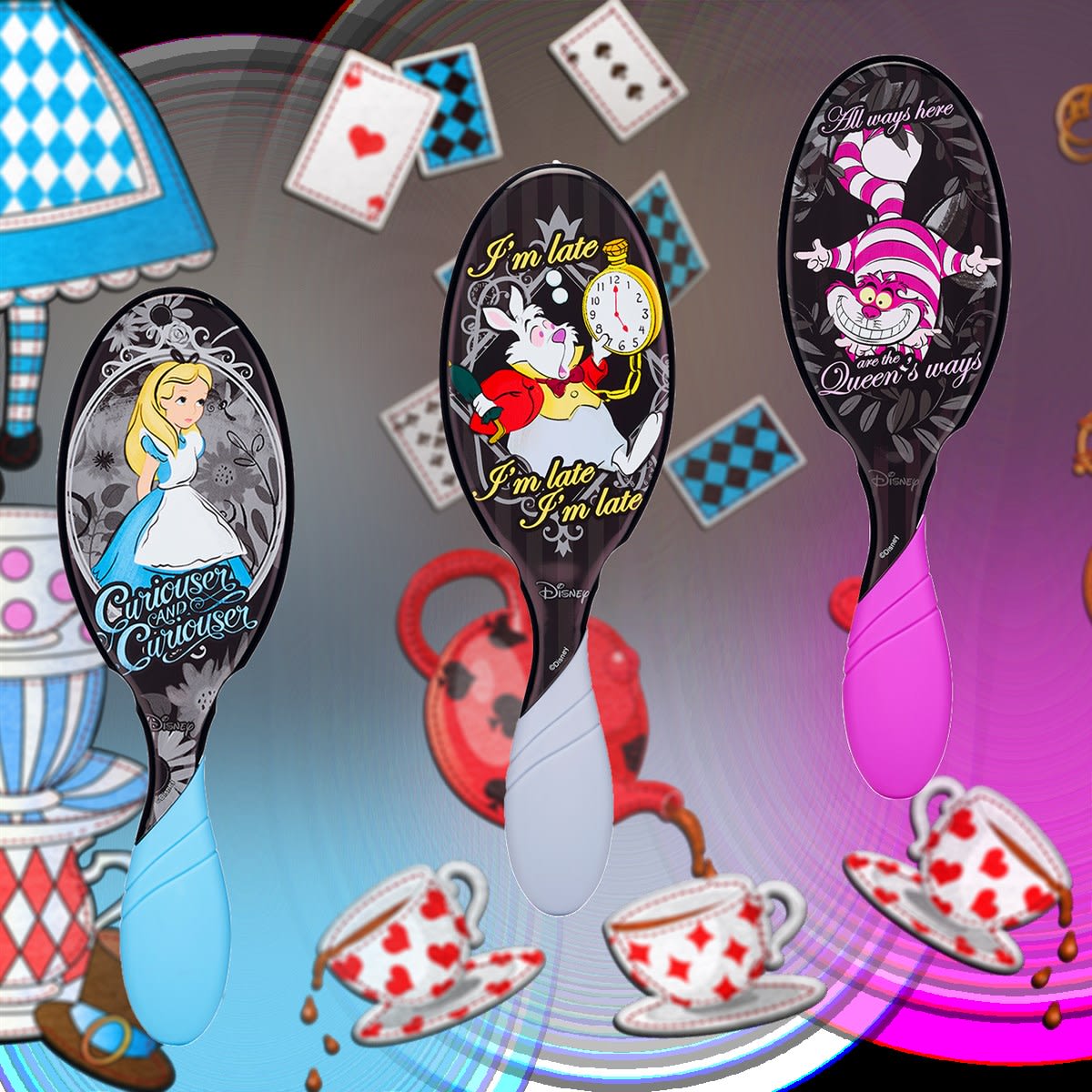 Wet Brush Pro Detangler Disney Alice in Wonderland (3 Designs)