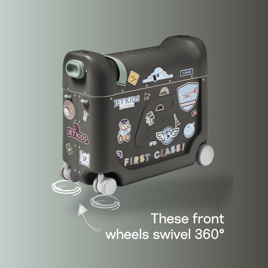 Stokke Jetkids Bed Box Airplane Ride/Carry/Sleep-On Suitcase V4 (6 Colours)