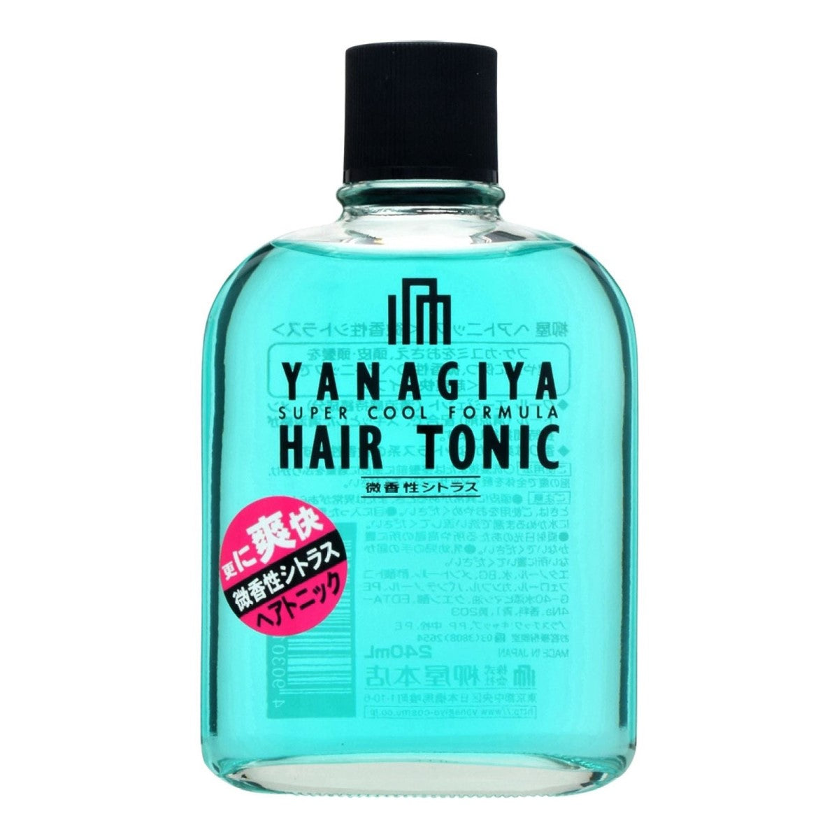 Yanagiya Hair Tonic Super Cool Formula Citrus, 240ml