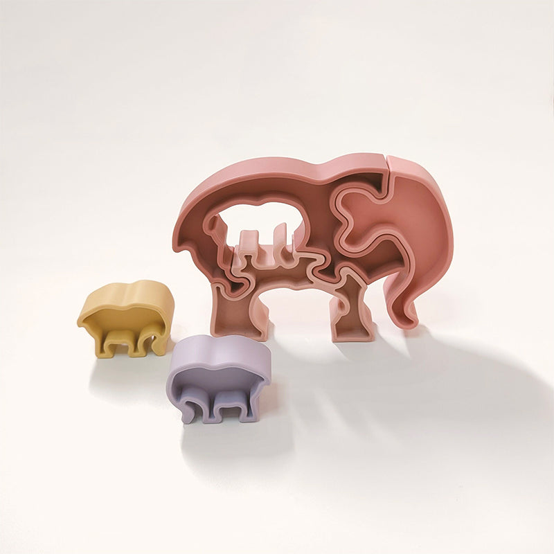 Biomom Ellie Stacker Nested Silicone Puzzle Toy