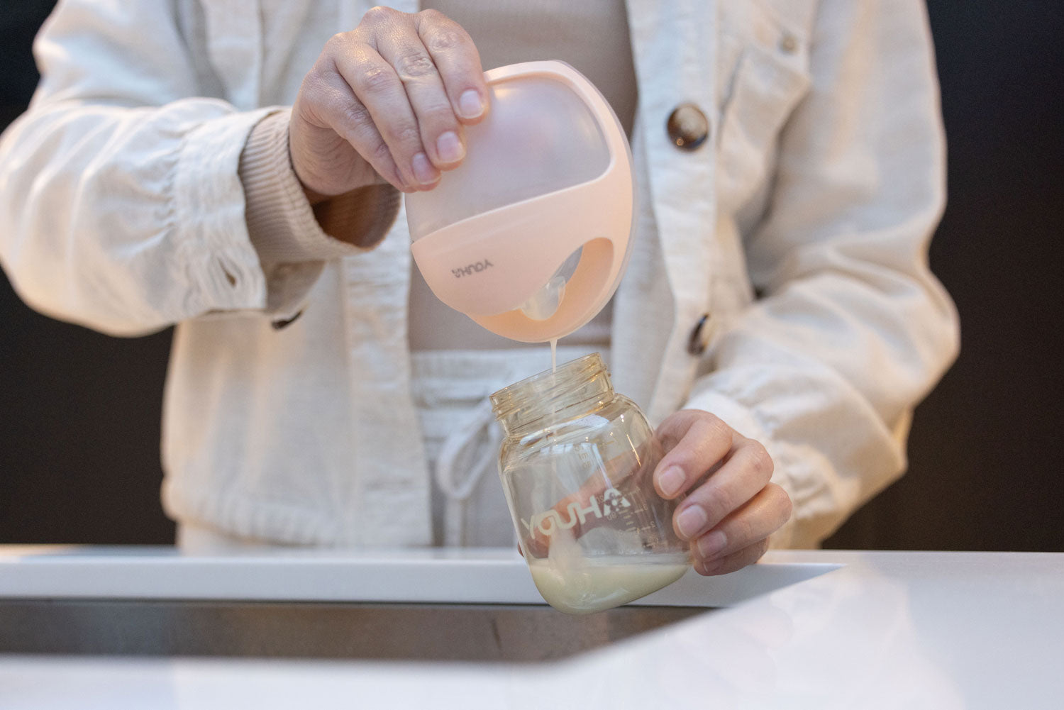 Youha Pod Wearable Silicone Breast Milk Collector / Manual Pump