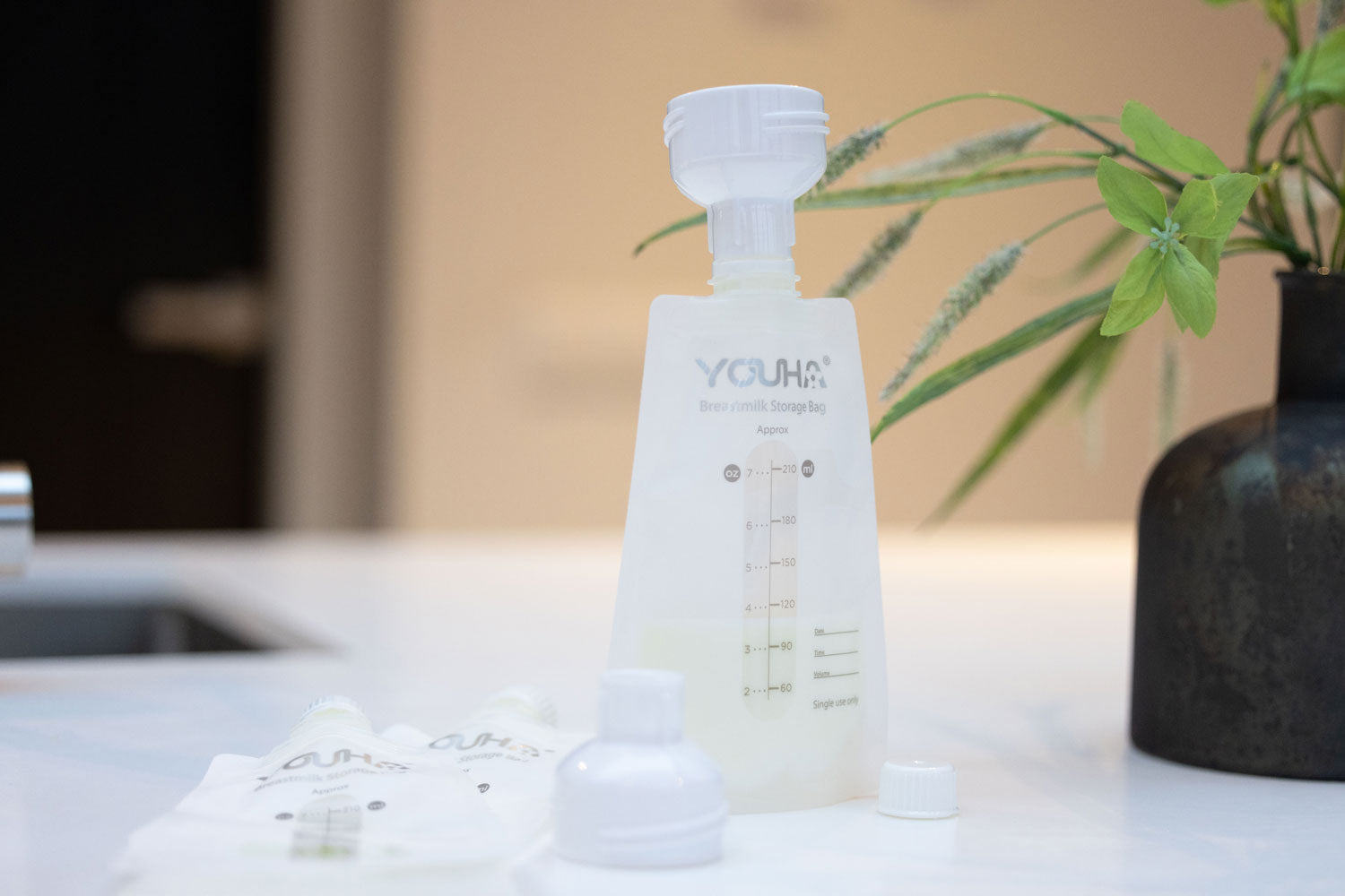 Youha The One Breast Milk Storage Bags, 210ml (40pcs)