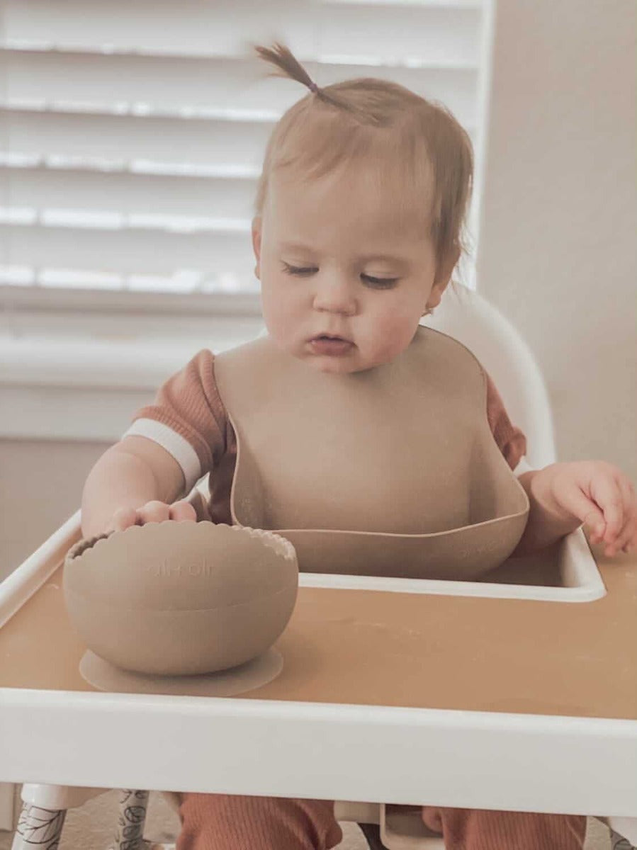 Ali+Oli Baby Silicone Bibs (7 Colours) - Pupsik Singapore