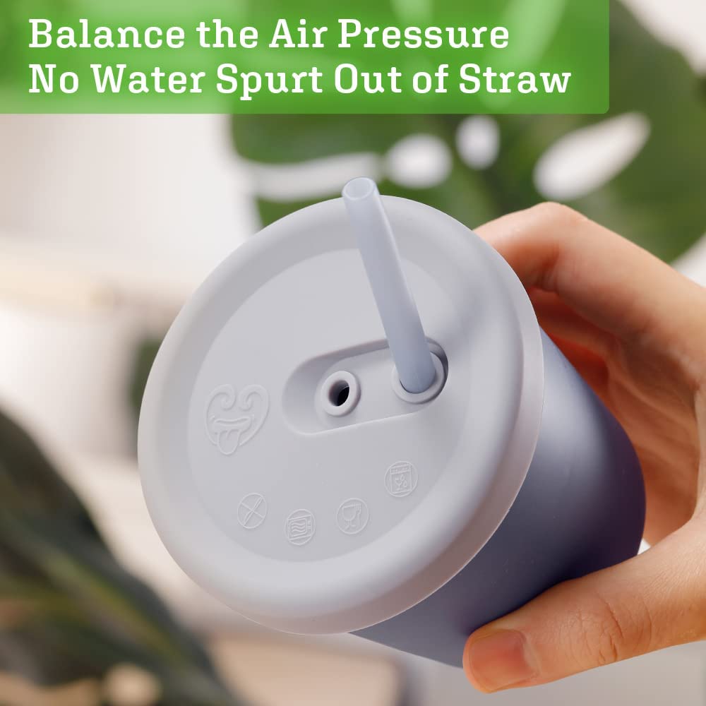 Haakaa Silicone Sippy Straw Cup (4 Colours) - Pupsik Singapore