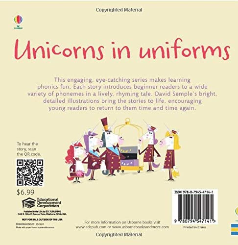 Usborne Unicorns in Uniforms Story Book