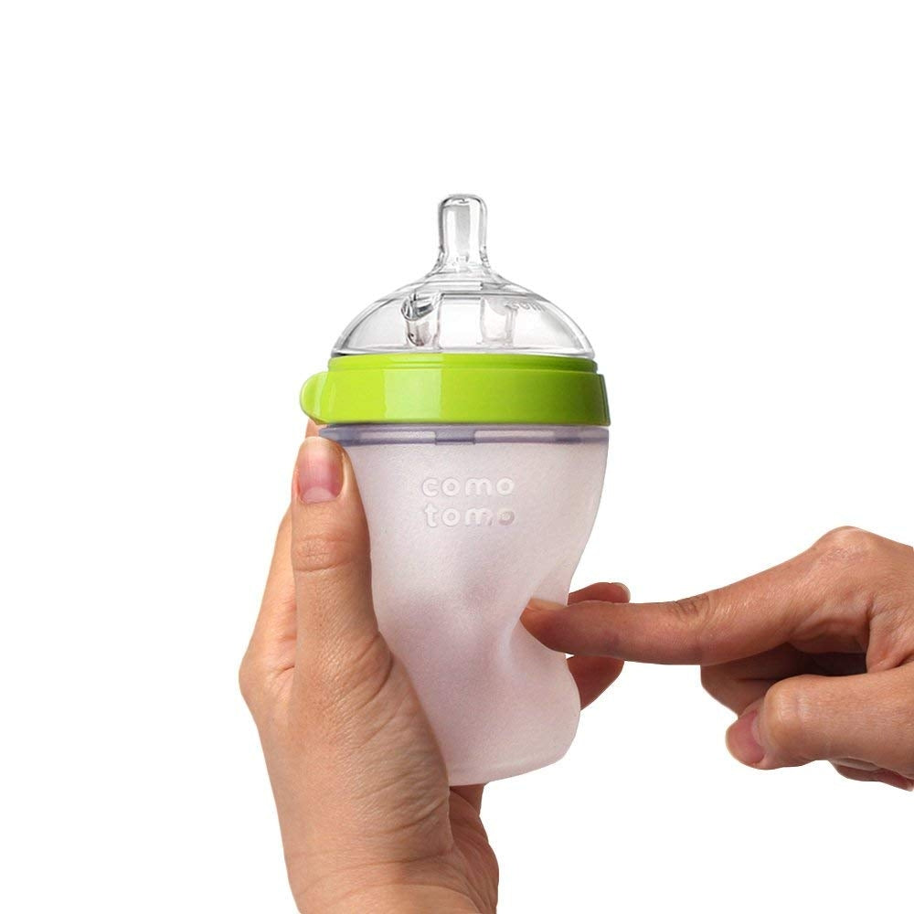 Comotomo Baby Bottle, 250ml  - Green (2pk)