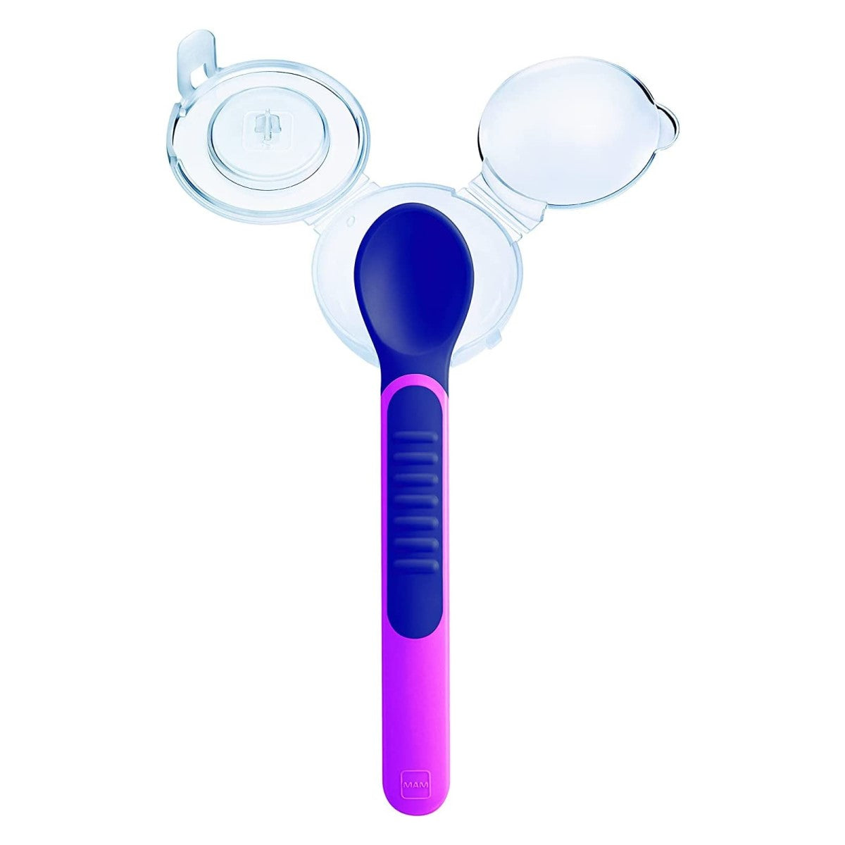 MAM Heat Sensitive Baby Feeding Spoons w/ Cover (2 Colors)
