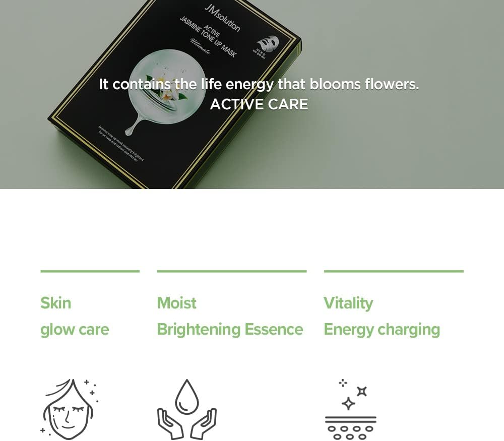 JMsolution Active Jasmine Tone Up Mask Ultimate, 10pcs (Exp 09/27)