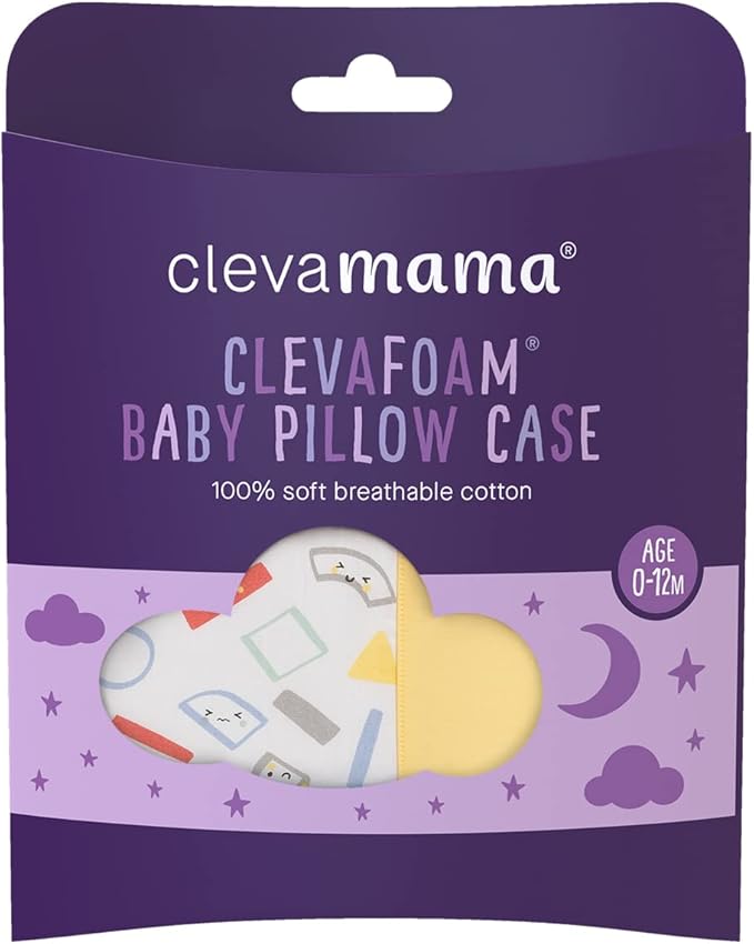 Cotton Case (31x22cm) for Clevamama ClevaFoam Baby Pillow (2 Designs) - Pupsik Singapore