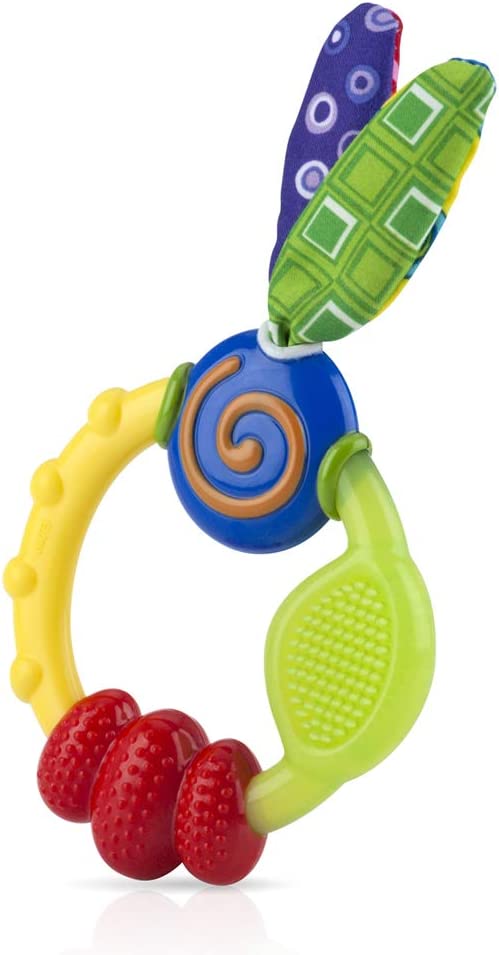 Nuby Wacky Teething Ring (Assorted Colours)