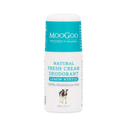 MooGoo Natural Fresh Cream Deodorant, 60ml - Lemon Myrtle (Exp 08/26)
