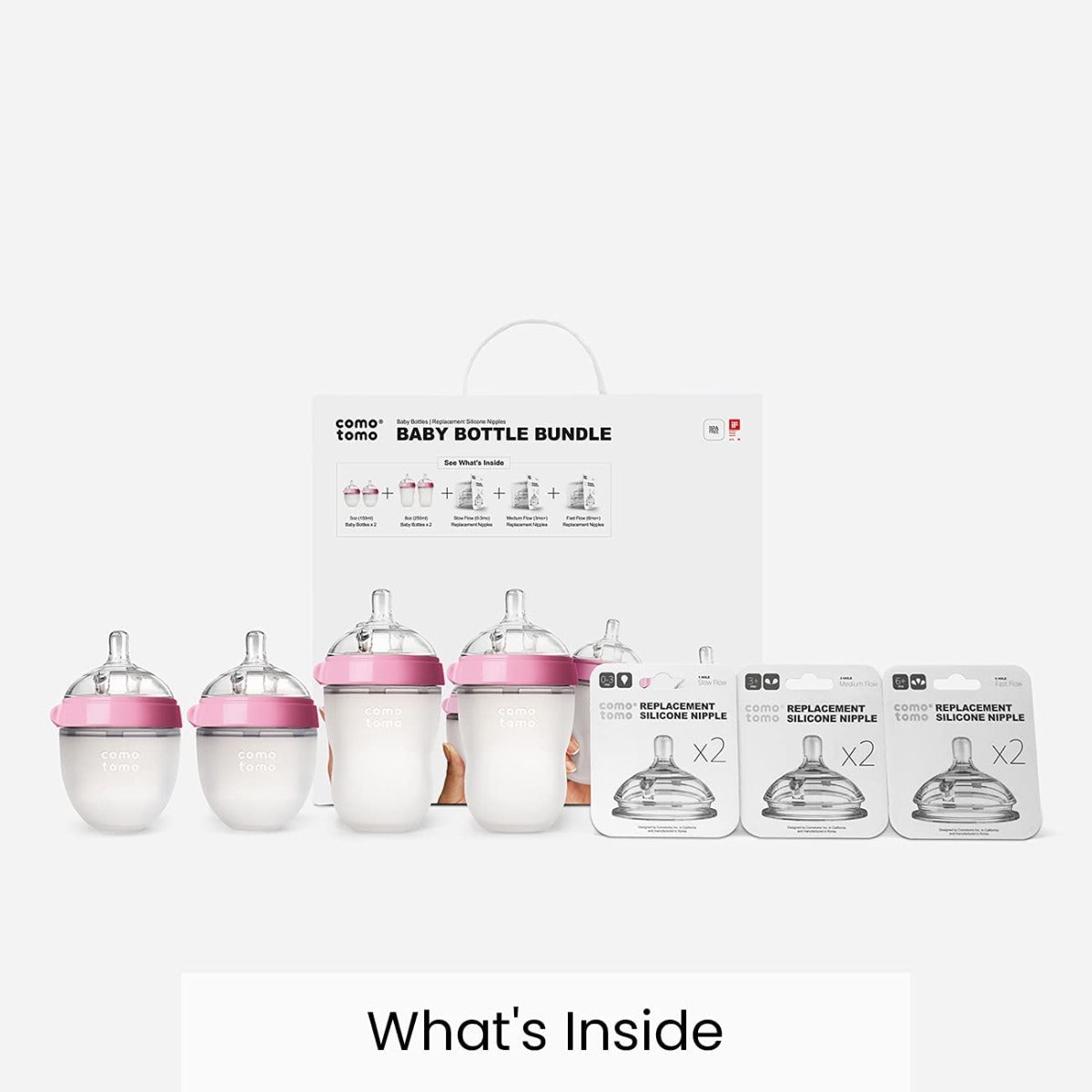 Comotomo Baby Bottle 7-piece Bundle Set (2 Colours)